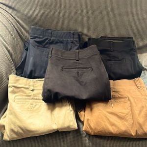 5 pairs of Lee Slim Fit khakis
